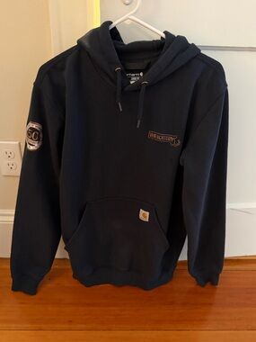 Carhartt Navy Pullover Hoodie with 'The Lottery' Patch